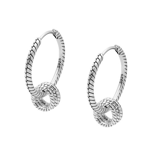 Hoop earrings s925 - hoop, silver
